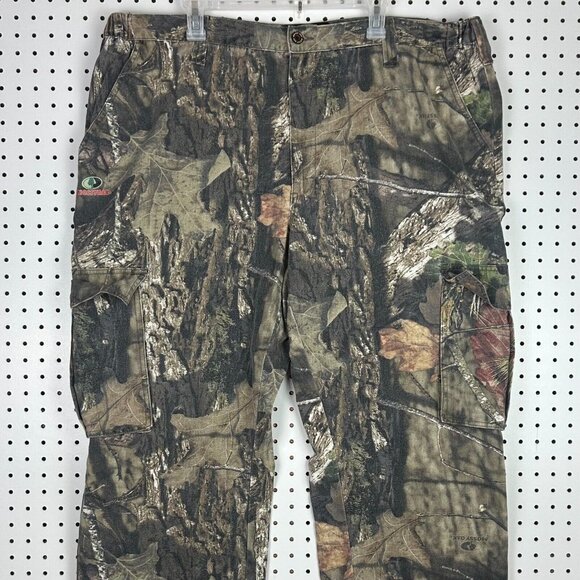 Mossy Oak Cargo Camo Pants Men XXL Wide Leg Hunting Vtg Baggy Y2K Tactical 44x32 - Picture 2 of 7